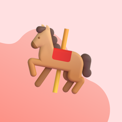Ухоженная игрушечная лошадь
